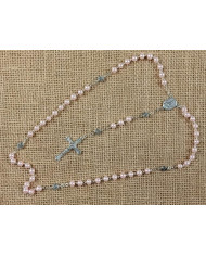 ROSARY PEARL 6MM + ROSE ZAMAC