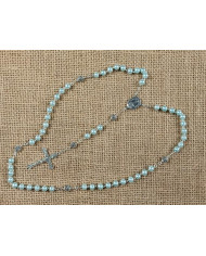 ROSARY PEARL 6MM + ROSE ZAMAC