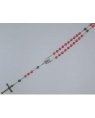 ROSARY PEARL 6MM + ROSE ZAMAC
