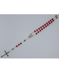 ROSARY PEARL 6MM + ROSE ZAMAC