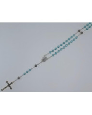 ROSARY PEARL 6MM + ROSE ZAMAC