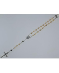 ROSARY PEARL 6MM + ROSE ZAMAC