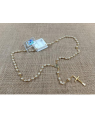 TERCO PEROLA OVAL 5X8MM + PER 8MM ANI. OR C/ CX