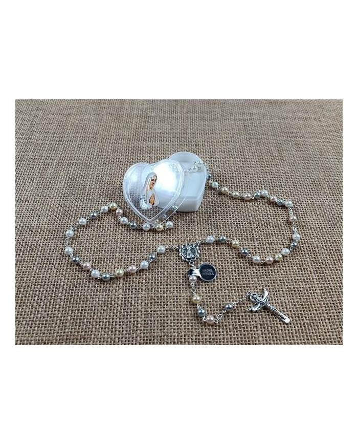 TERCO PEROLA CONCHA NATURAL 6MM COLORIDA C/CX