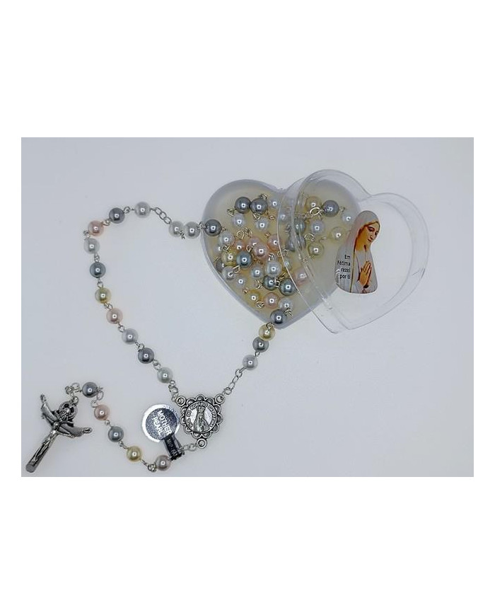 TERCO PEROLA CONCHA NATURAL 6MM COLORIDA C/CX