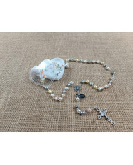 TERCO PEROLA CONCHA NATURAL 8MM COLORIDA C/CX