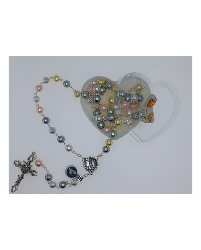 TERCO PEROLA CONCHA NATURAL 8MM COLORIDA C/CX