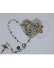 TERCO PEROLA CONCHA NATURAL 8MM COLORIDA C/CX