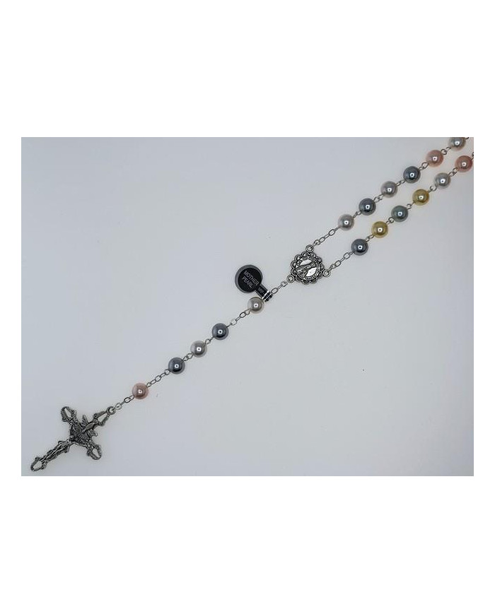 TERCO PEROLA CONCHA NATURAL 8MM COLORIDA