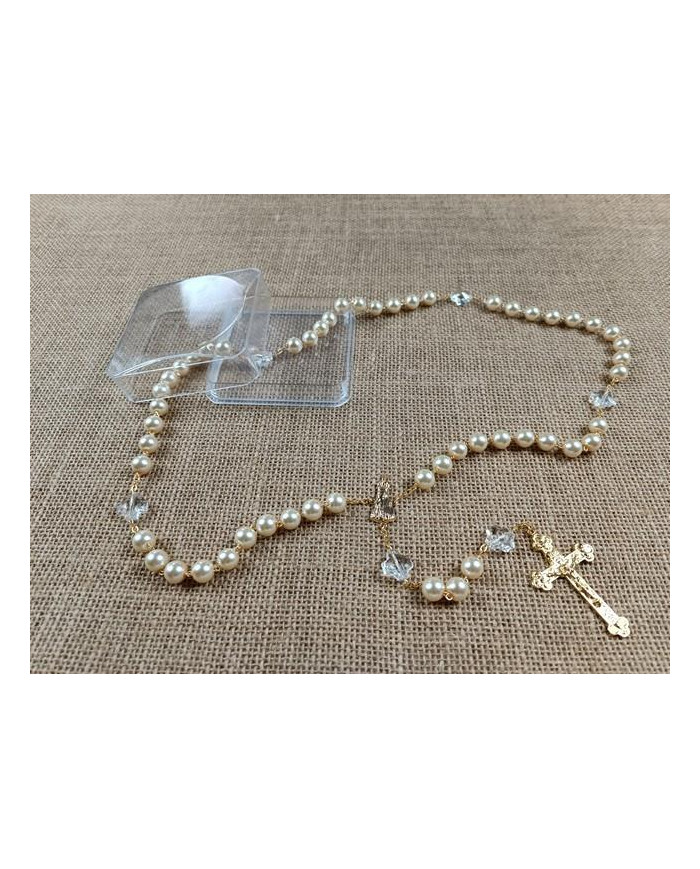 TERCO PEROLA 10MM + CRUZ TRANSP. C/ CX