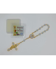 DEZENA PEROLA 6MM COMUNHAO ESMALTE OURO BRANCO