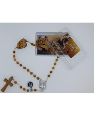 TERÇO MADEIRA OLIVEIRA 6MM C/PES PAI NOS