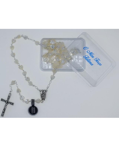 TERCO MADRE PEROLA CORACAO 8MM C/ CX