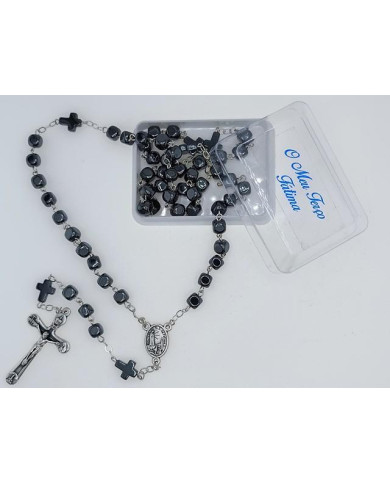 TERCO HEMATITE CUBO 6MM + CR C/ CX