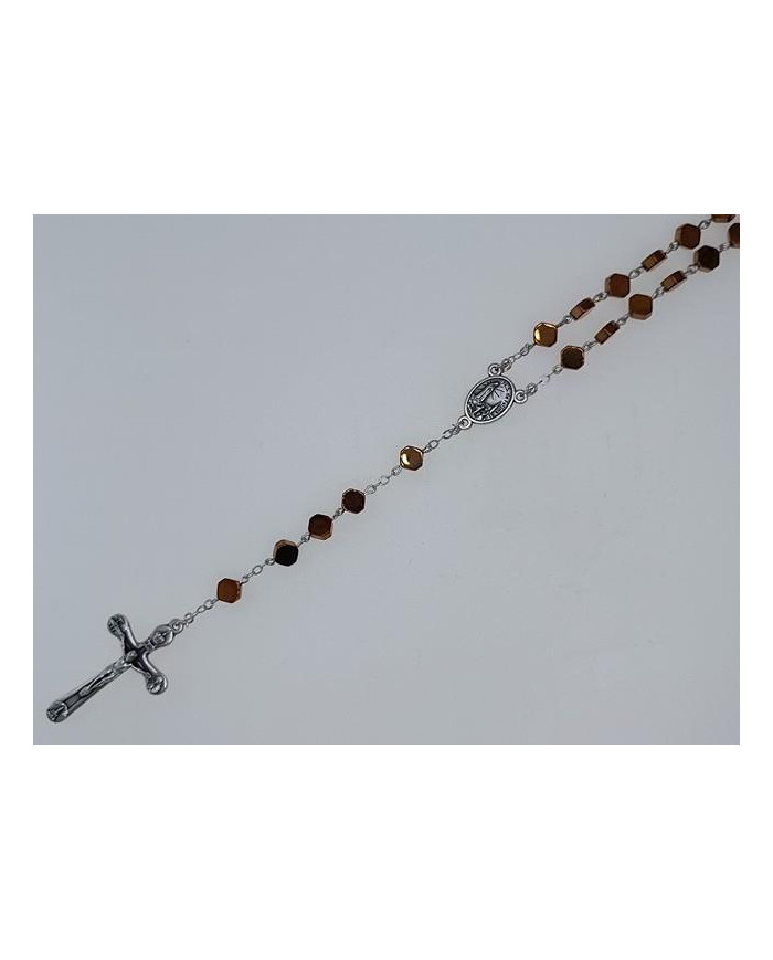 TERCO HEMATITE HEZAGONO 7MM BZ