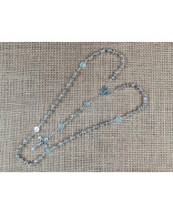GLASS ROSARY WITH 6MM + ZAMAK SB