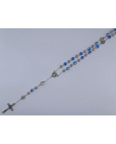 GLASS ROSARY WITH 6MM + ZAMAK SB