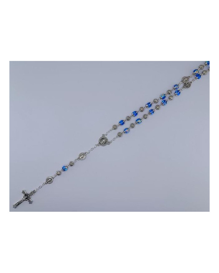 GLASS ROSARY WITH 6MM + ZAMAK SB