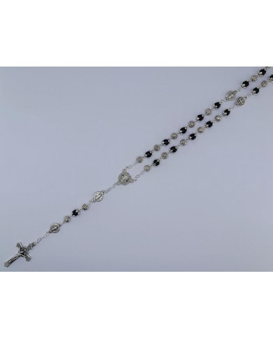 GLASS ROSARY WITH 6MM + ZAMAK SB