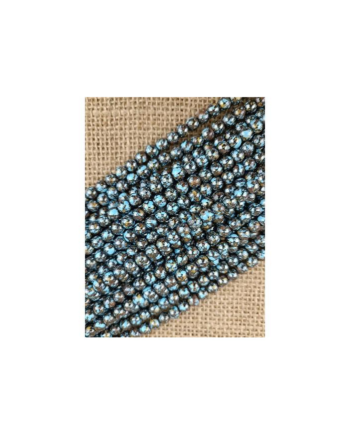 FIADA 68 CT HEMATITE REDONDA 6MM MATIZADO