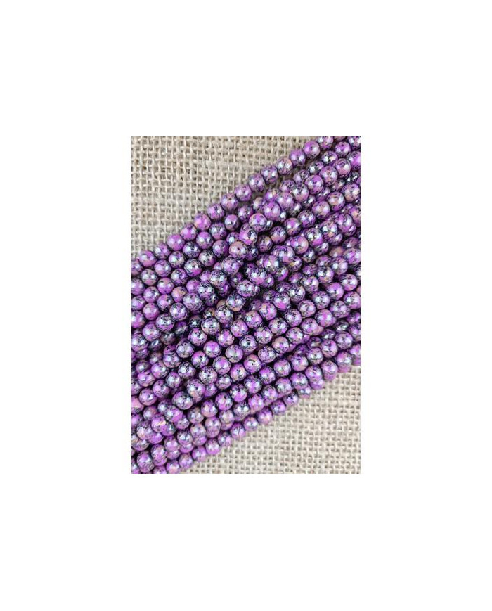 FIADA 68 CT HEMATITE REDONDA 6MM MATIZADO