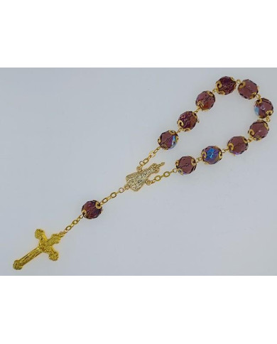 DEZENA CRISTAL 12MM ANI. OR