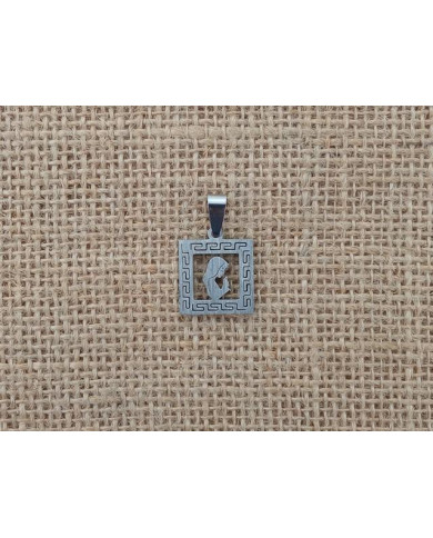 MEDALHA ACO 21MM QUAD. BUSTO