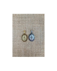 MEDALHA ACO 25MM OVAL TRAB. SAO BENTO