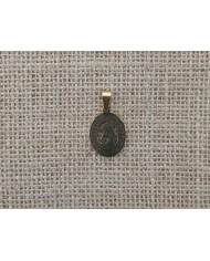 MEDALHA ACO 25MM OVAL BUSTO