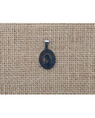 MEDALHA ACO 25MM OVAL BUSTO