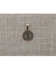 MEDALHA ACO 23MM REDONDA BUSTO