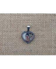 MEDALHA ACO 26MM CORACAO BUSTO