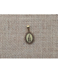 MEDALHA ACO 25MM OVAL TRAB. BUSTO