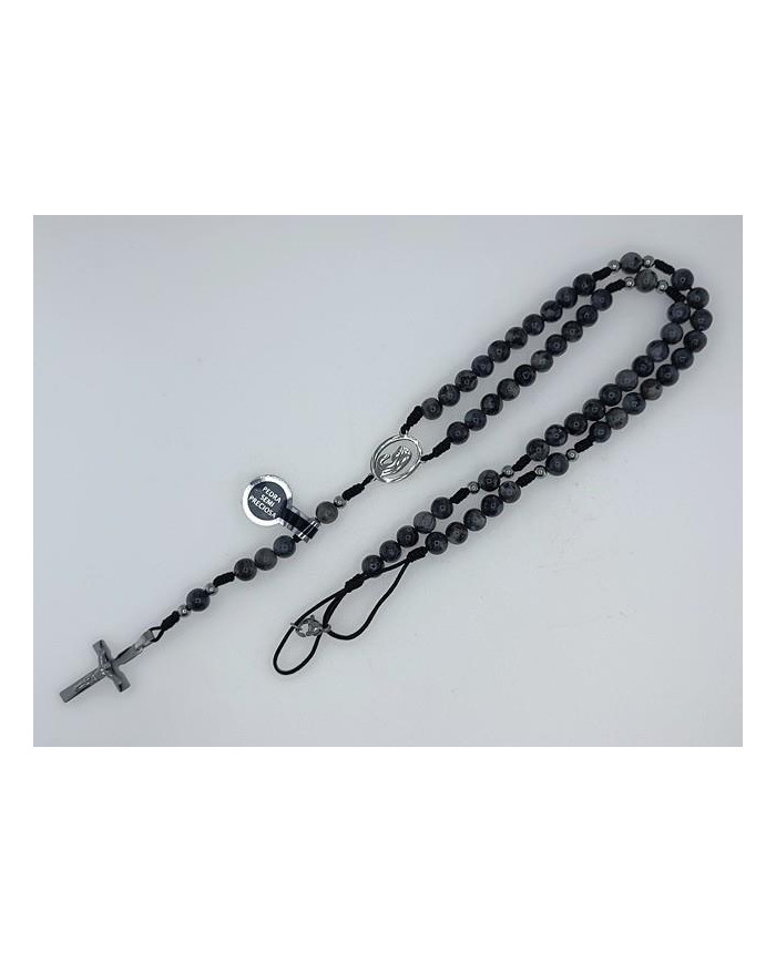 ROSARY CORD STONE 6MM WITH BUST