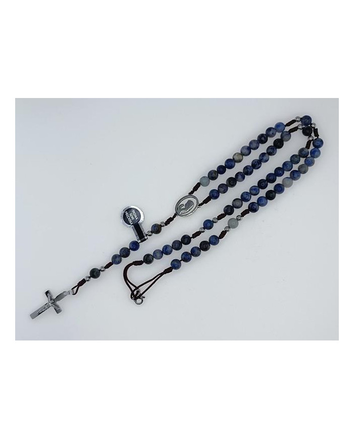 ROSARY CORD STONE 6MM WITH BUST