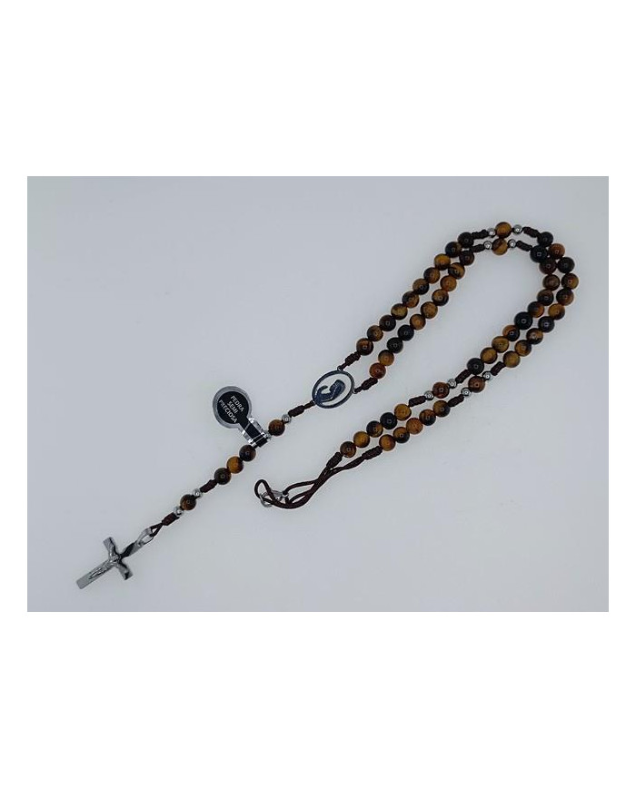 ROSARY CORD STONE 6MM WITH BUST