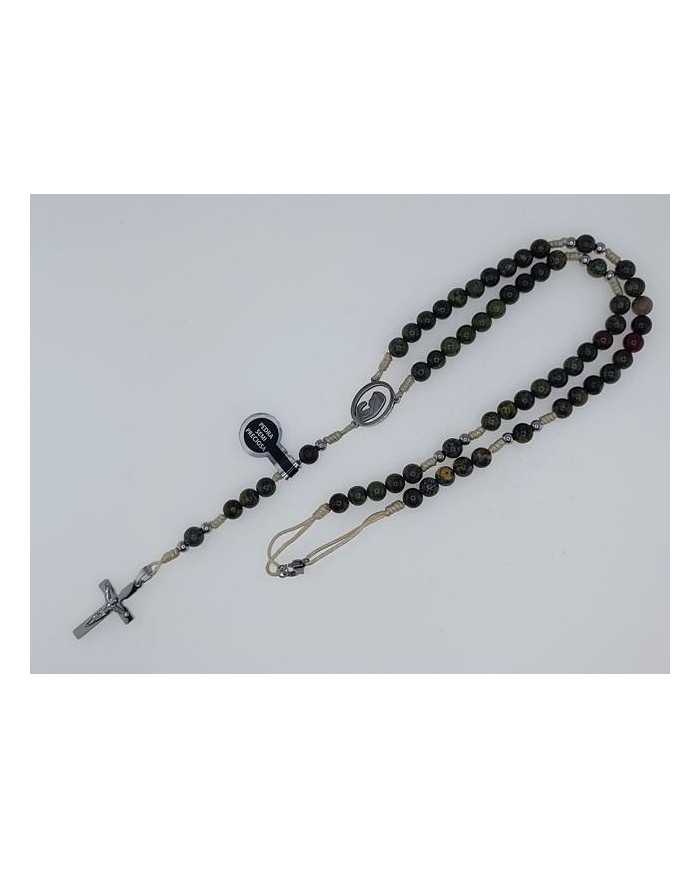 ROSARY CORD STONE 6MM WITH BUST