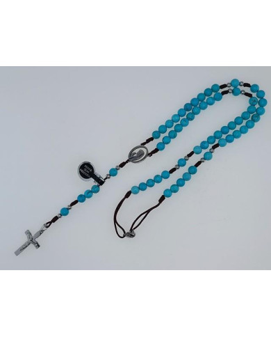 ROSARY CORD STONE 6MM WITH BUST