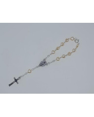 DEZENA PEROLA FORMA CORACAO 6MM C/FECHO