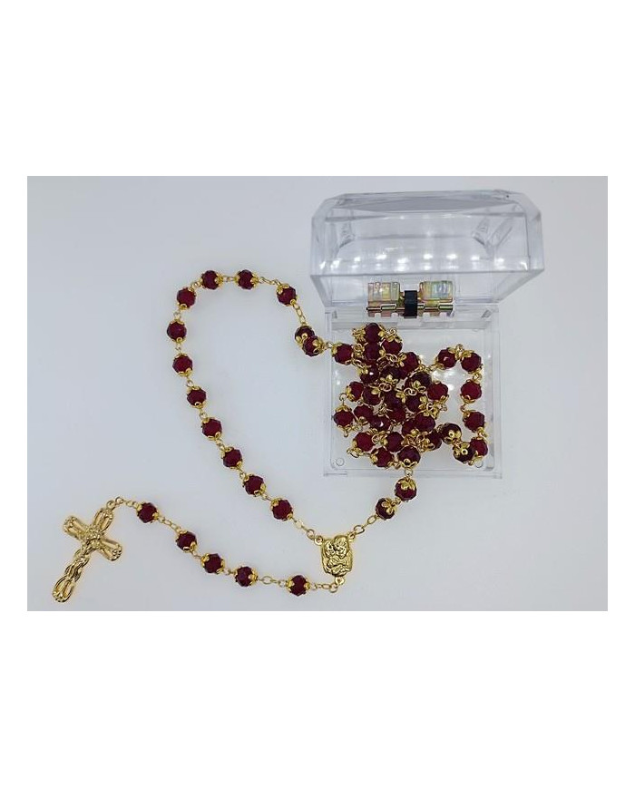 TERCO ANI. CRISTAL 8X6MM DOURADO