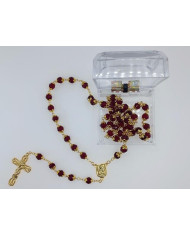 TERCO ANI. CRISTAL 8X6MM DOURADO