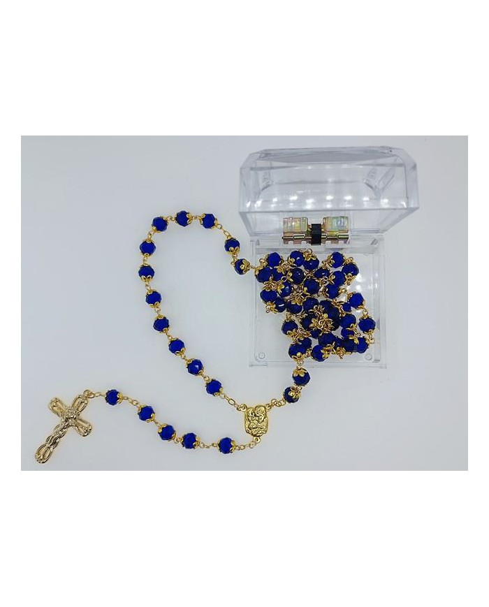 TERCO ANI. CRISTAL 8X6MM DOURADO