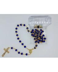 TERCO ANI. CRISTAL 8X6MM DOURADO