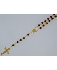 TERCO ANI. CRISTAL 8X6MM DOURADO