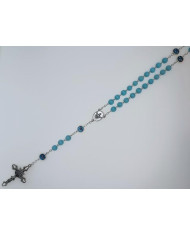 GLASS CATS EYE ROSARY + HOLY SPIRIT