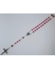 GLASS CATS EYE ROSARY + HOLY SPIRIT