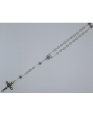 GLASS CATS EYE ROSARY + HOLY SPIRIT
