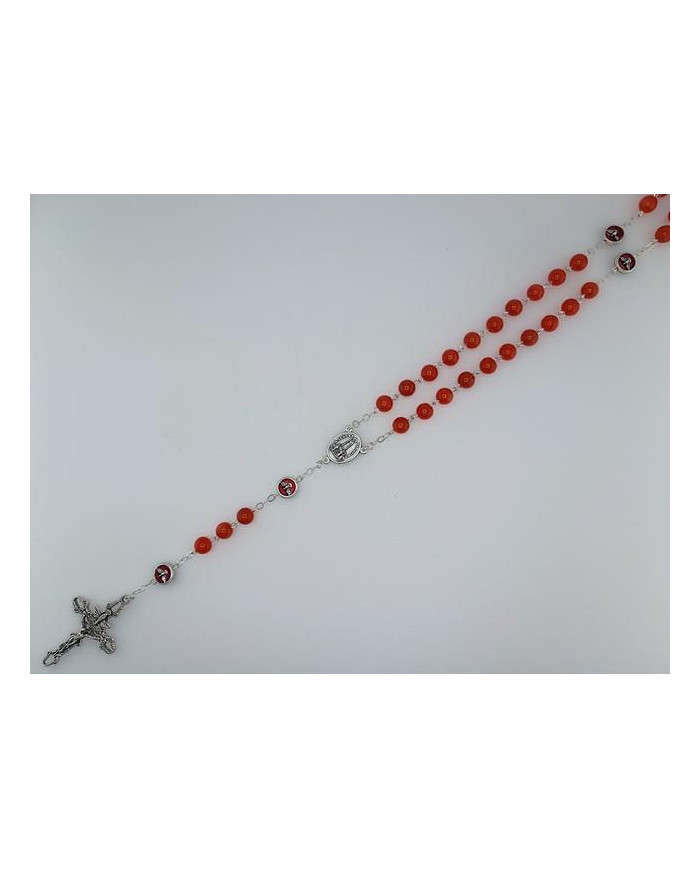GLASS CATS EYE ROSARY + HOLY SPIRIT