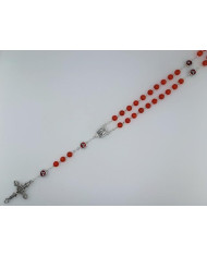 GLASS CATS EYE ROSARY + HOLY SPIRIT