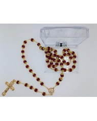 TERCO ANI. CRISTAL DONUT 10X8MM DOURADO